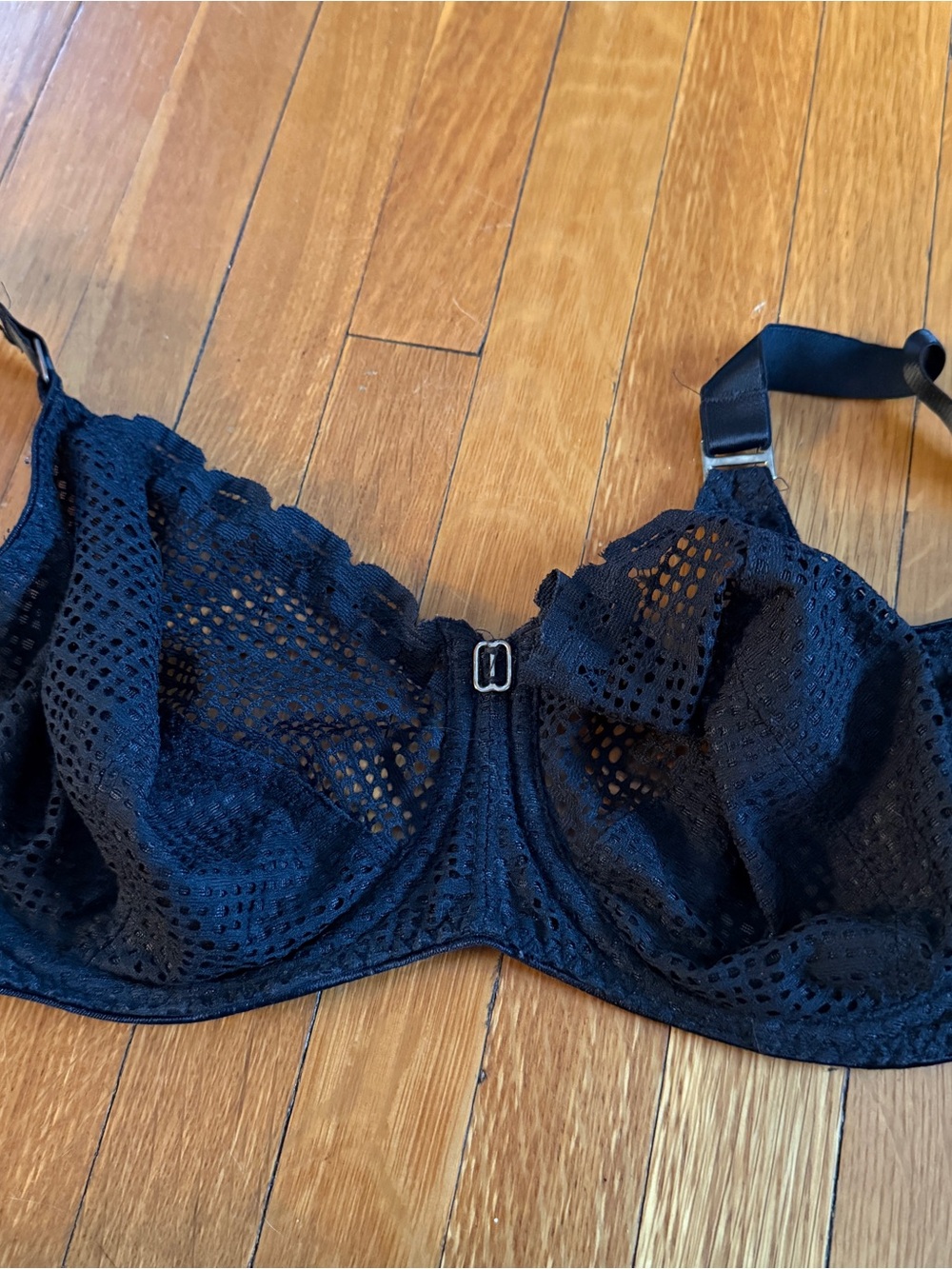 28K Black Lace Underwire Bra